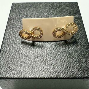 Gold Infinity Stud Earrings
